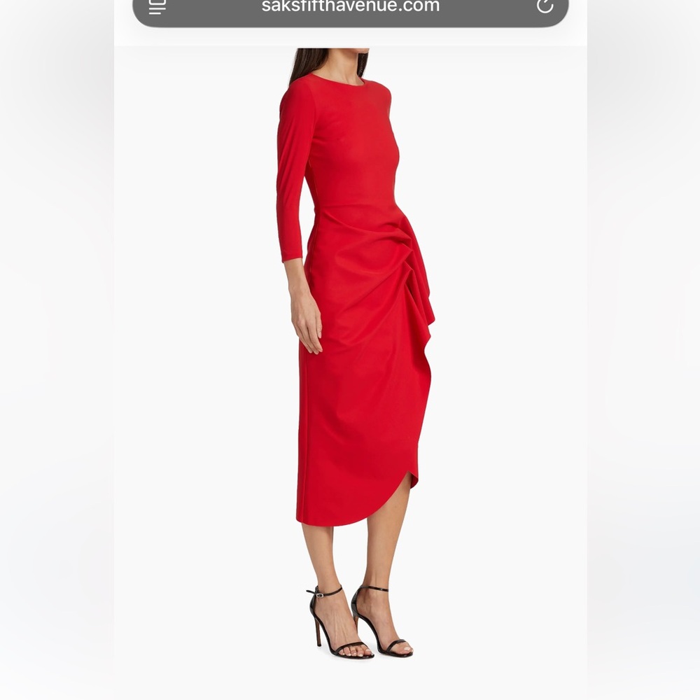 Elegant Red Evening Gown - Picture 2 of 8
